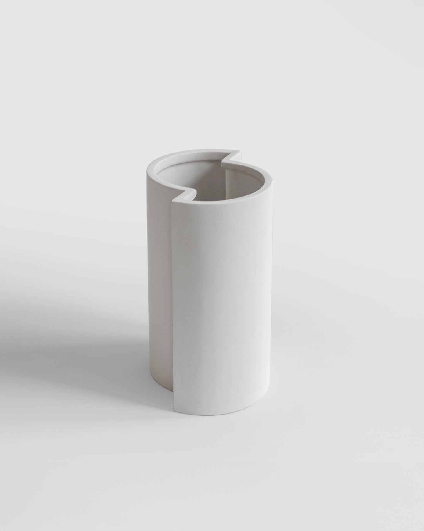Chess-inspired white Bishop Vase with a smooth, matte finish.
