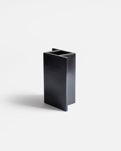 Matte black Rook Vase from the Kish o Mat collection.